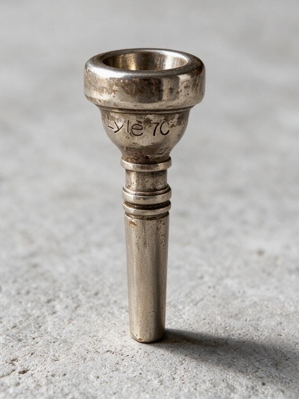 Vintage Lyle 7 C Trumpet Silver Plated Mouthpiece Collectible